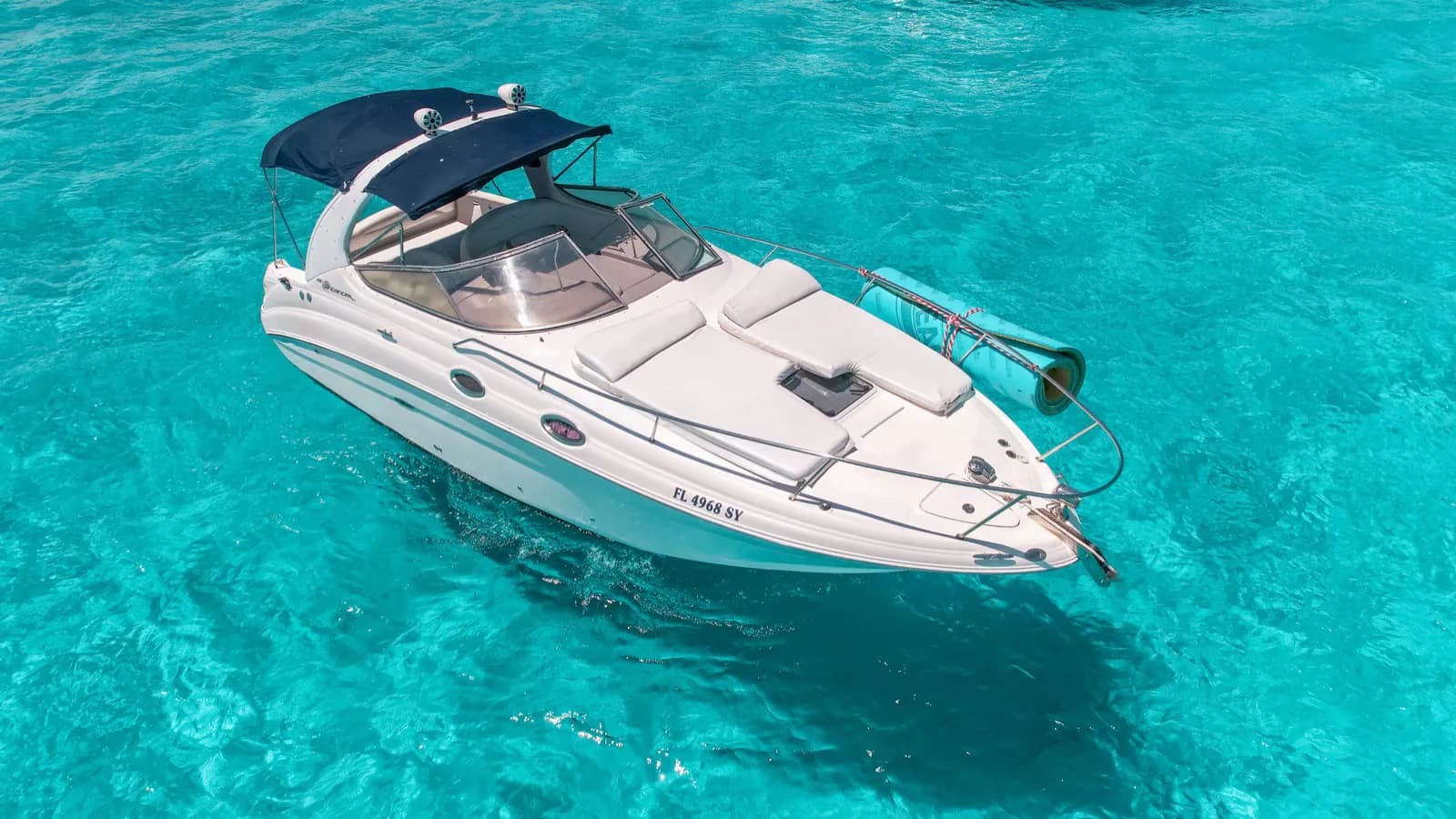 A private day aboard Bella Mare in the turquoise waters of Cancún