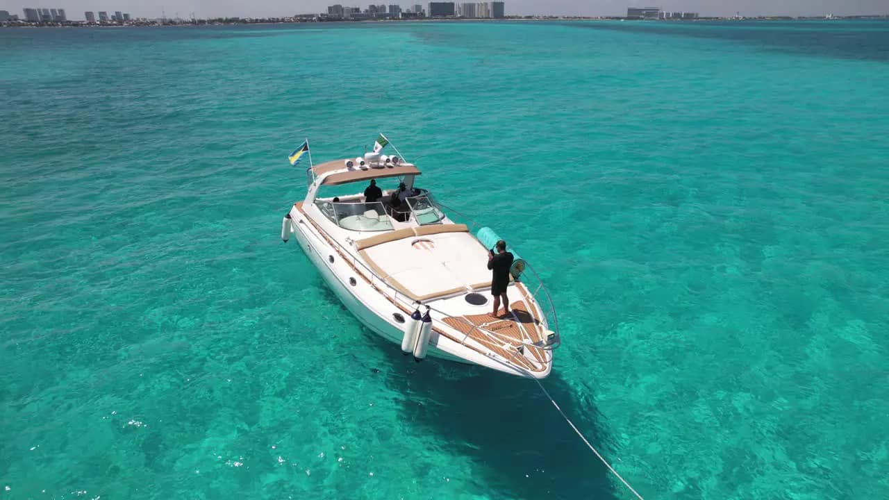 The feeling of leaving shore behind on a private yacht