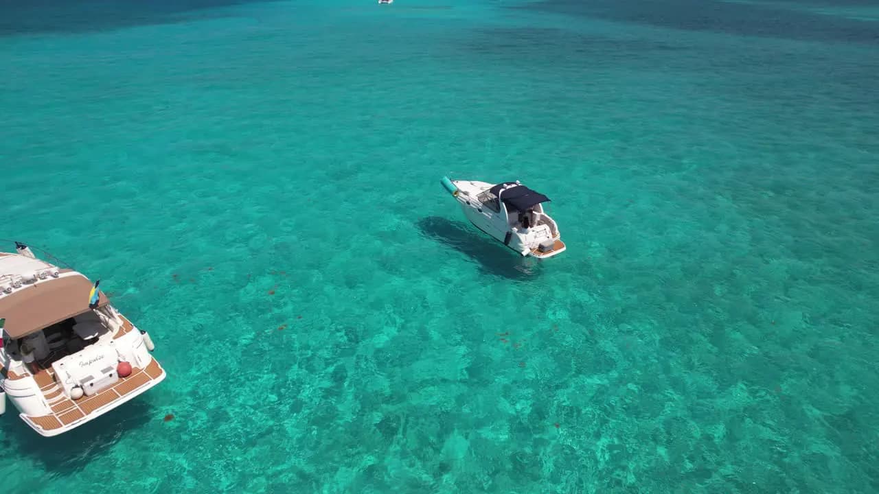 A yacht crossing the Caribbean blue with room to celebrate onboard